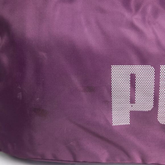 Puma Duffel Bag Nylon Purple Y2K Revival Sporty Travel Medium Size - Picture 5 of 10